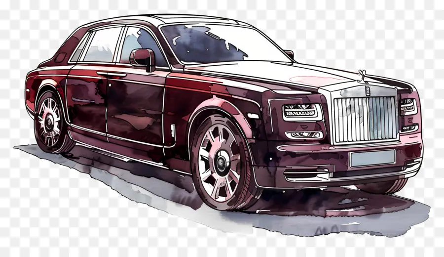 Rental Mobil，Mobil Rolls Royce Phantom PNG