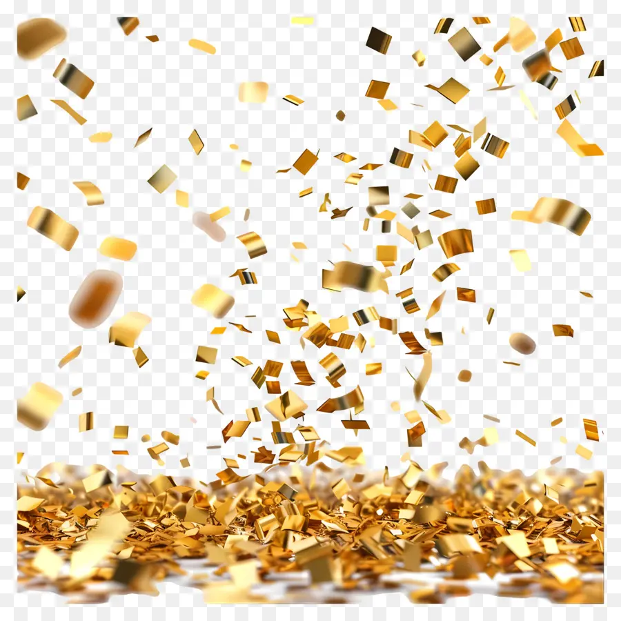 Confetti Emas，Gerakan Lambat PNG