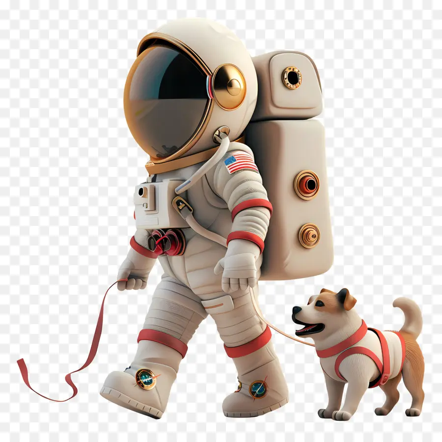 Anjing Berjalan Astronot，Astronot Dengan Anjing PNG