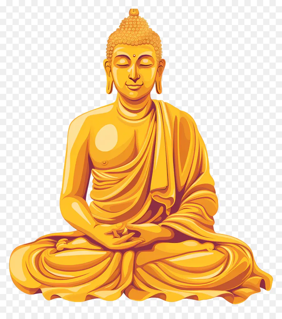 Gautam Buddha，Golden Buddha PNG