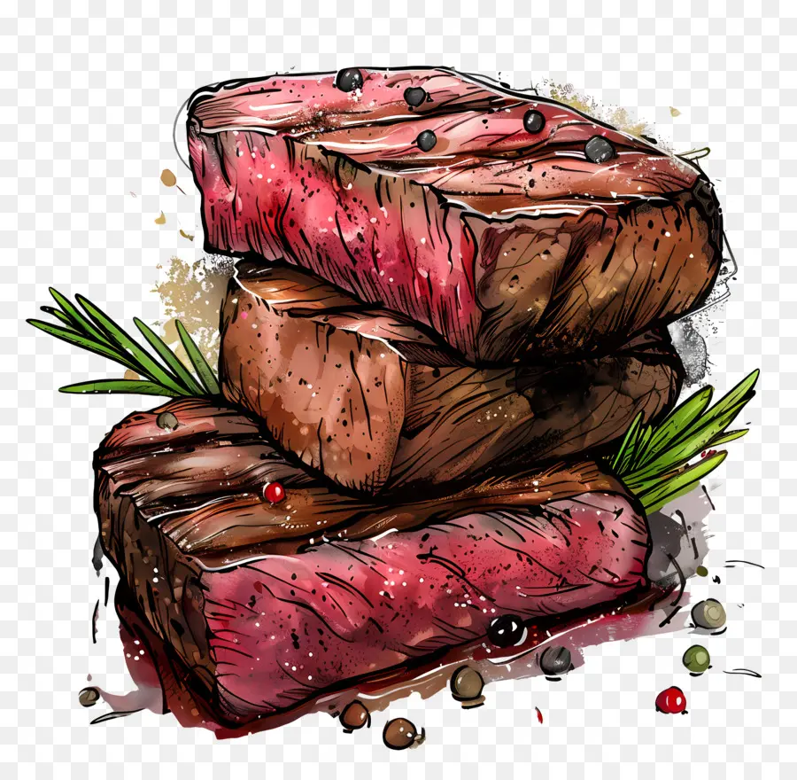 Steak Daging Sapi，Panggang Steak PNG