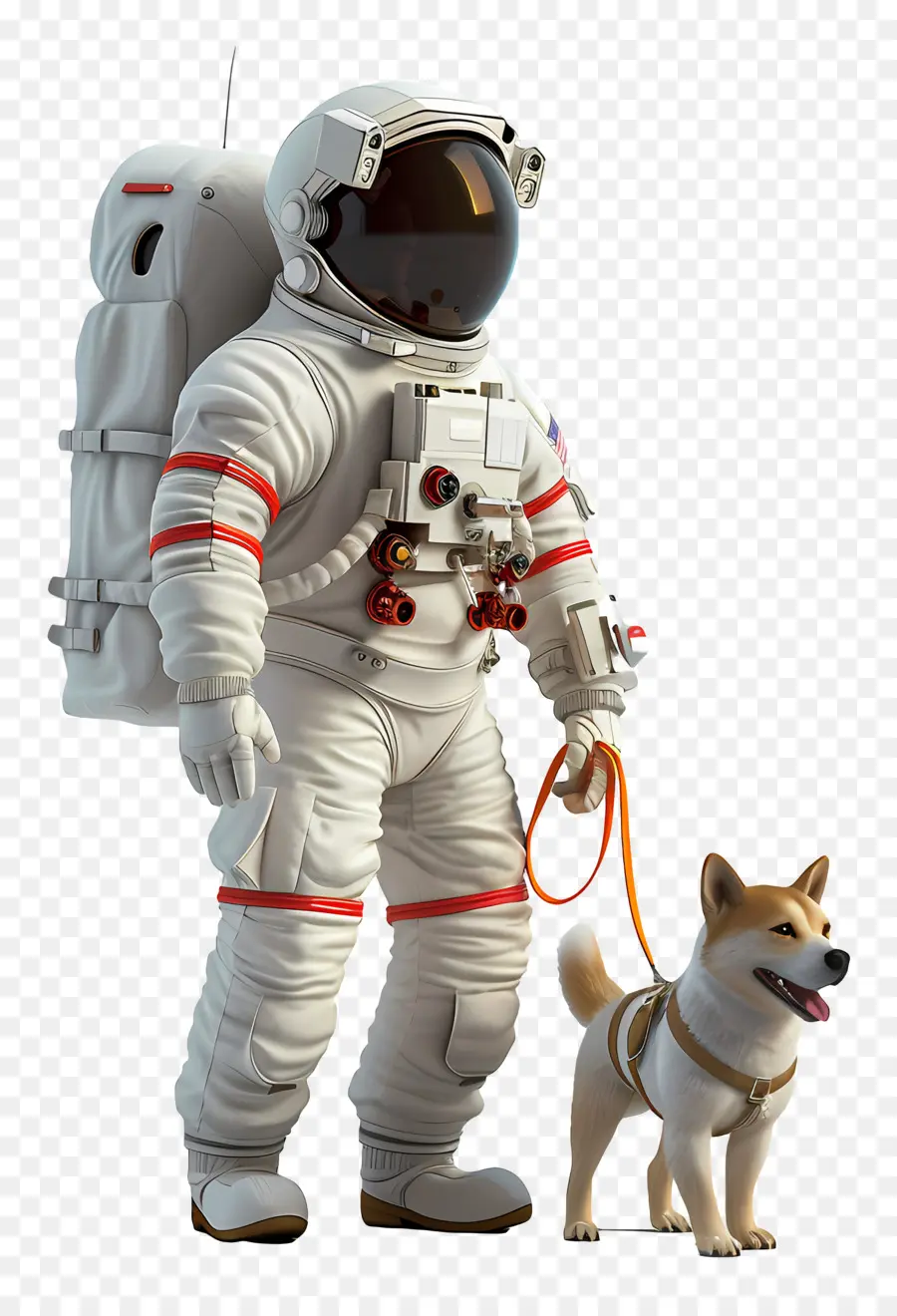 Astronot Walking Dog，Anjing PNG