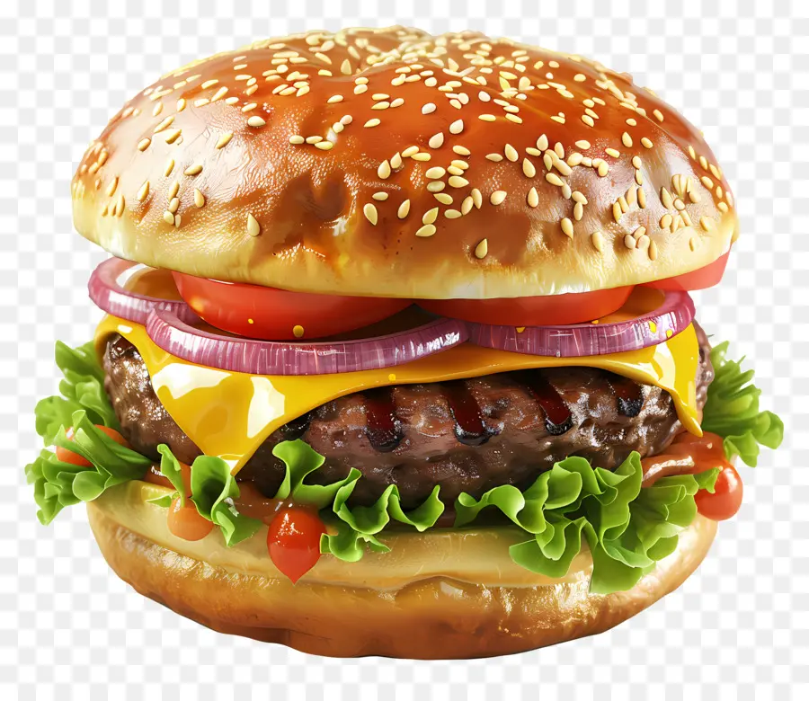 Besar Burger，Hamburger PNG