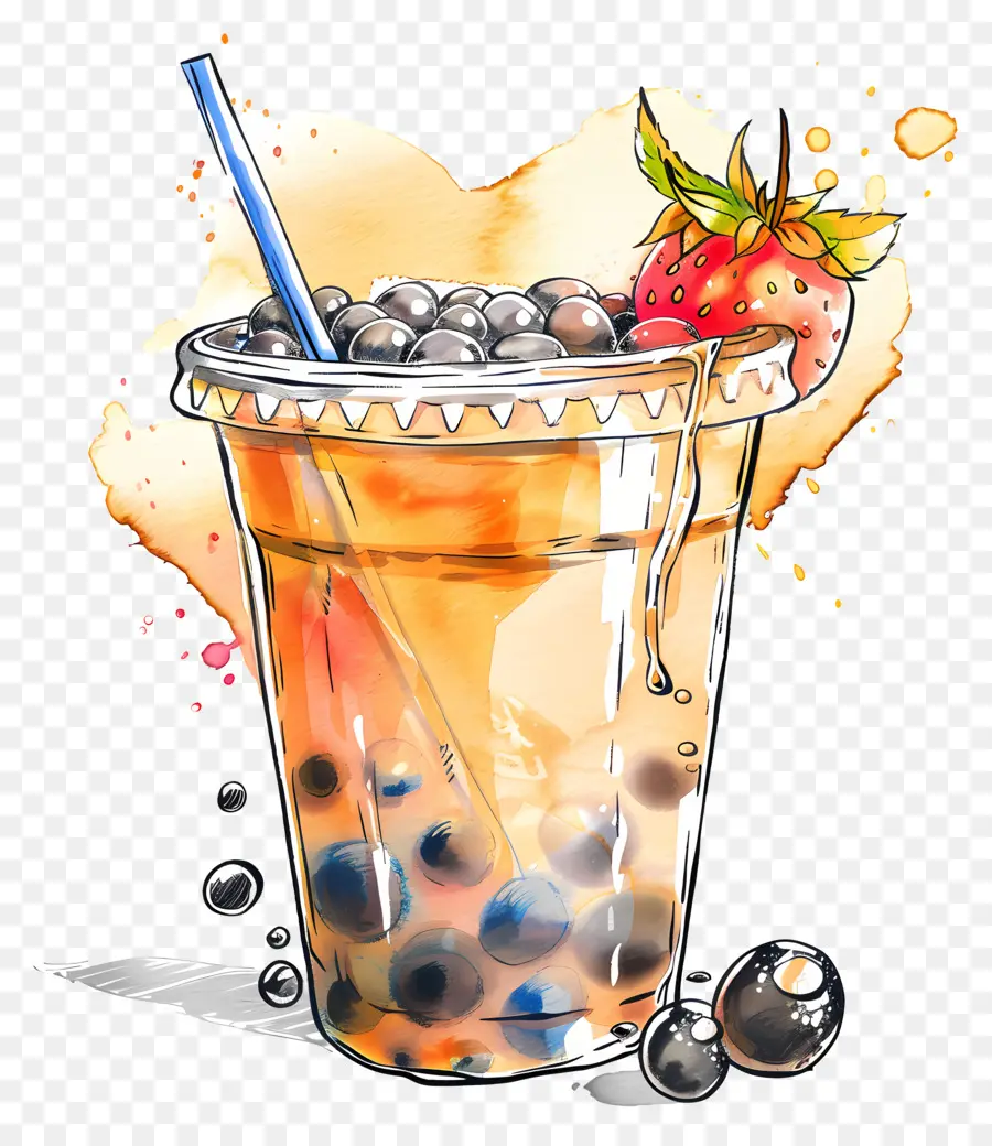 Teh Gelembung，Boba PNG