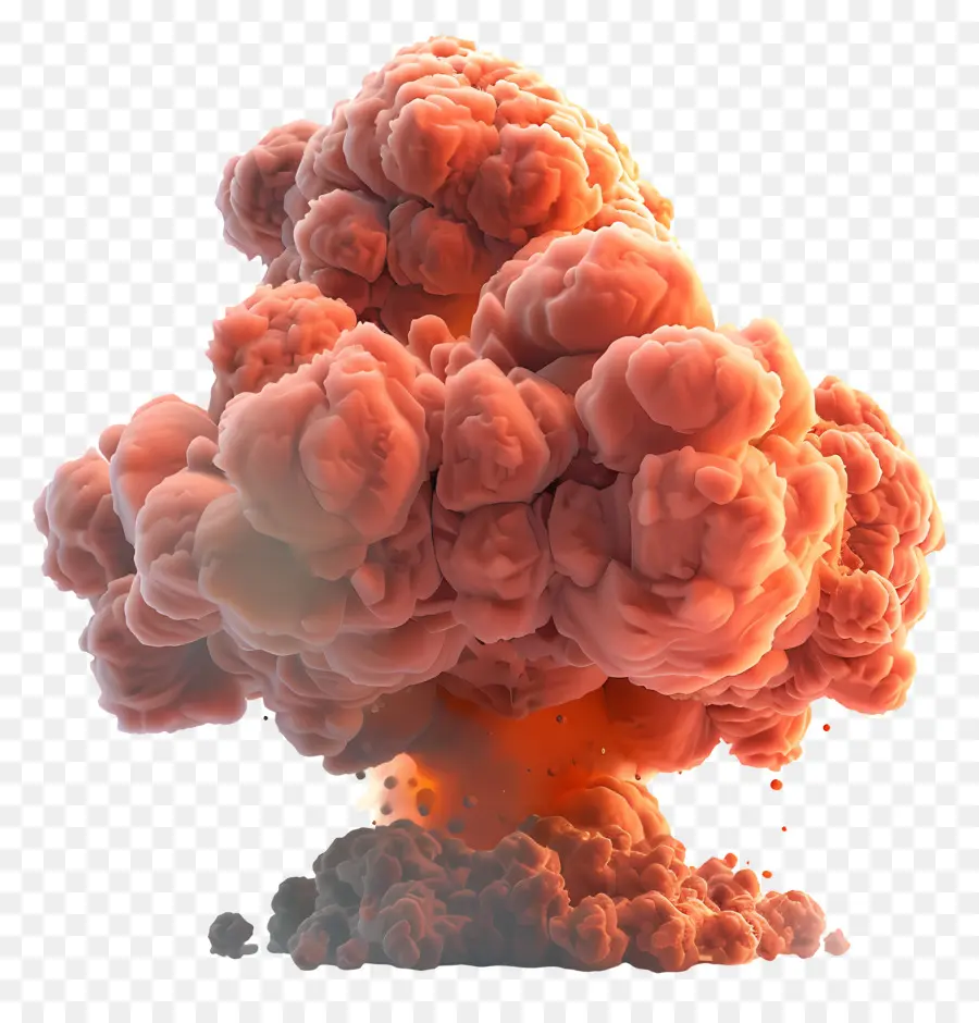 Ledakan Nuklir，3d Rendering PNG