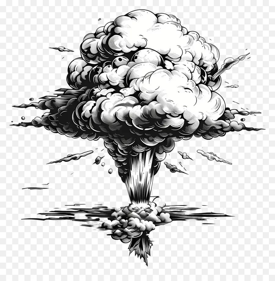 Ledakan Nuklir，Bom Atom PNG