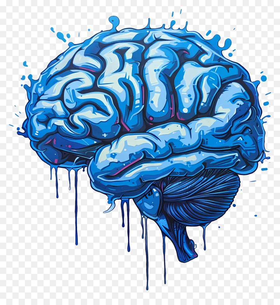 Otak Biru，Otak Manusia PNG