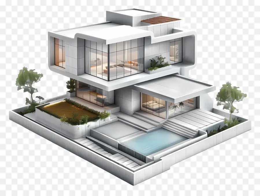 Rumah Modern，Rumah Mewah PNG