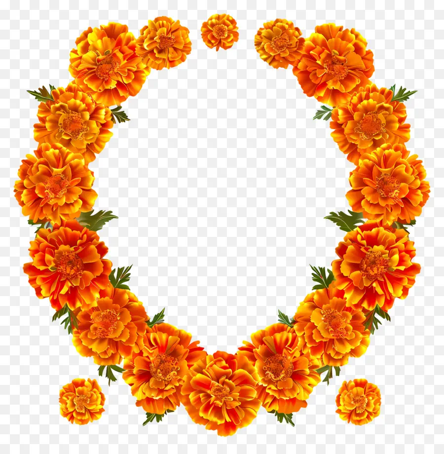 Marigold Flower Toran，Oranye Marigold PNG