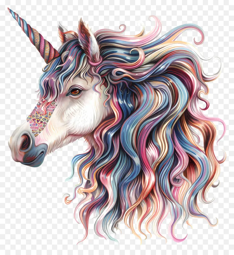 Unicorn，Panjang Rambut PNG