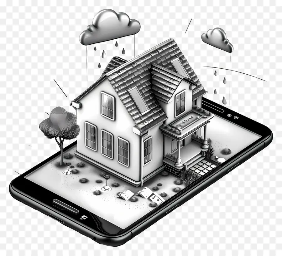 Layanan Asuransi Rumah，Smartphone PNG