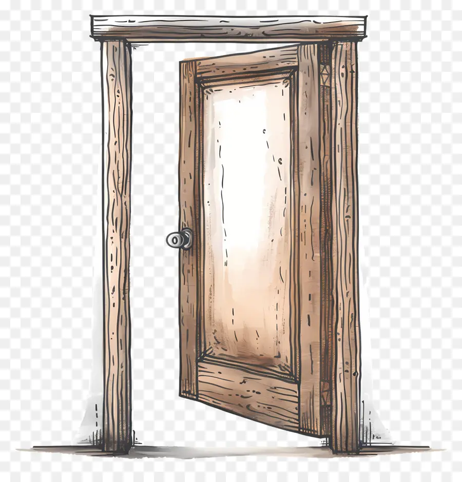 Kusen Pintu，Pintu Kayu PNG