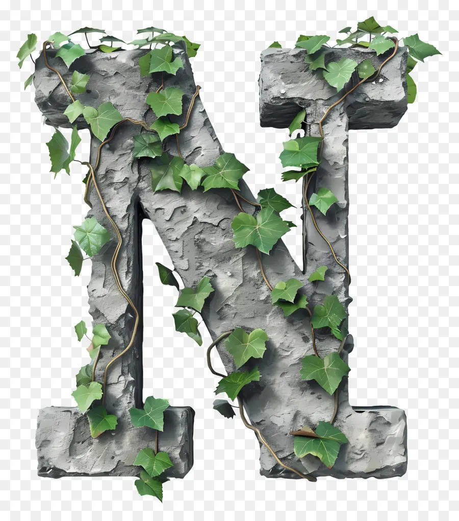 Huruf N，Ivy PNG