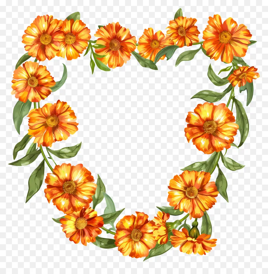 Marigold Flower Toran，Karangan Bunga PNG