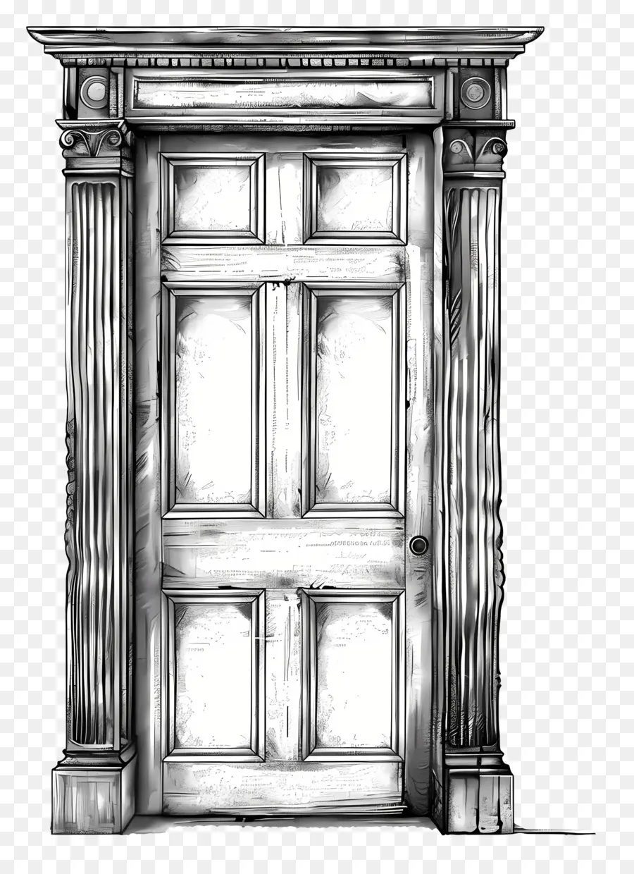 Kusen Pintu，Pintu Antik PNG