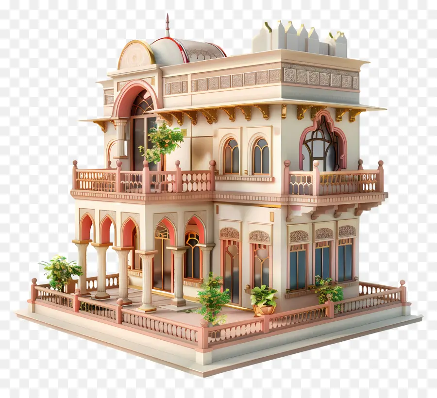 India House，Arsitektur Neoklasik PNG