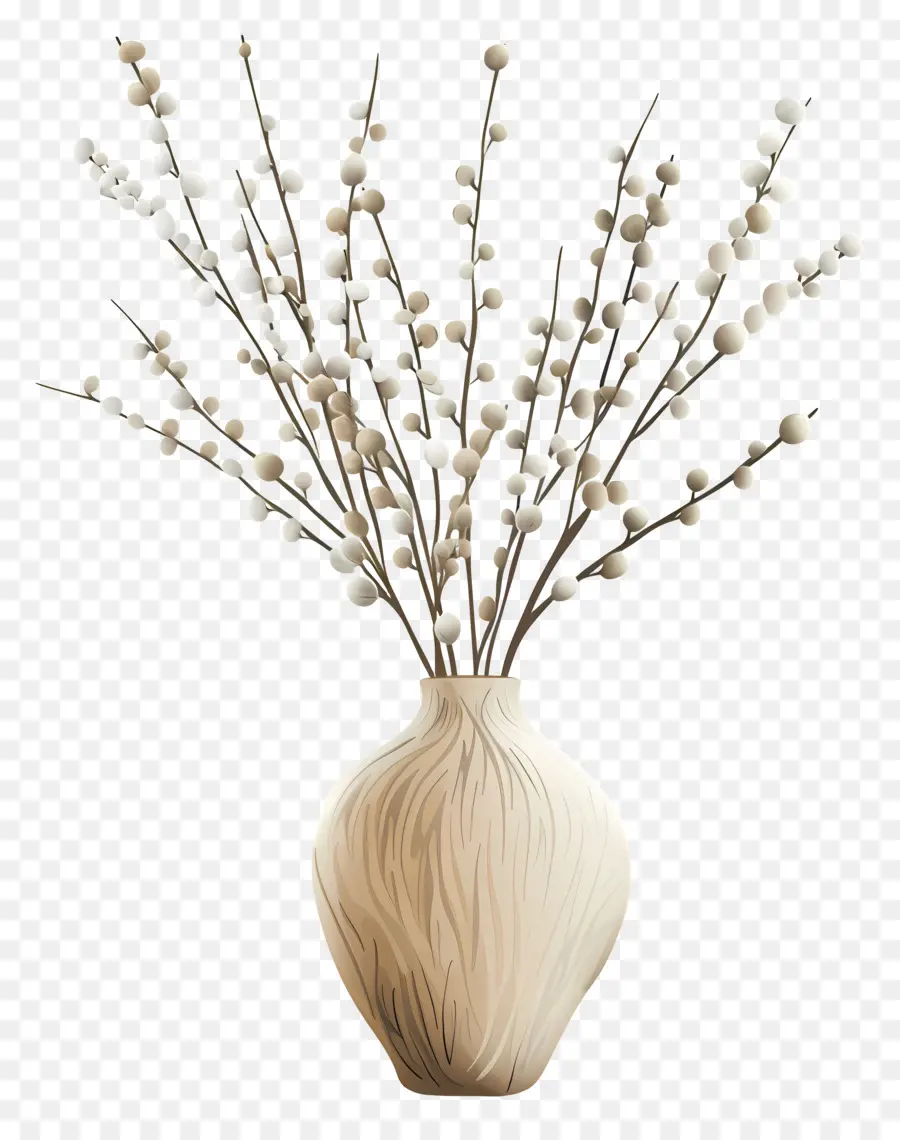 Vas Dengan Pussy Willow，Vas PNG