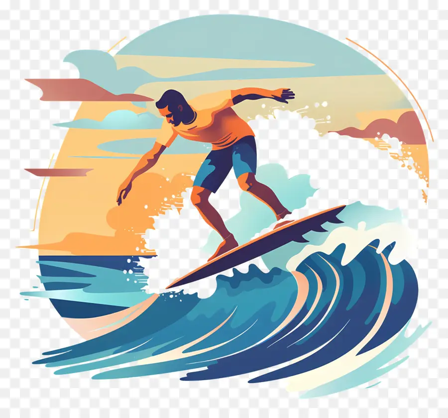 Berselancar，Surfer PNG