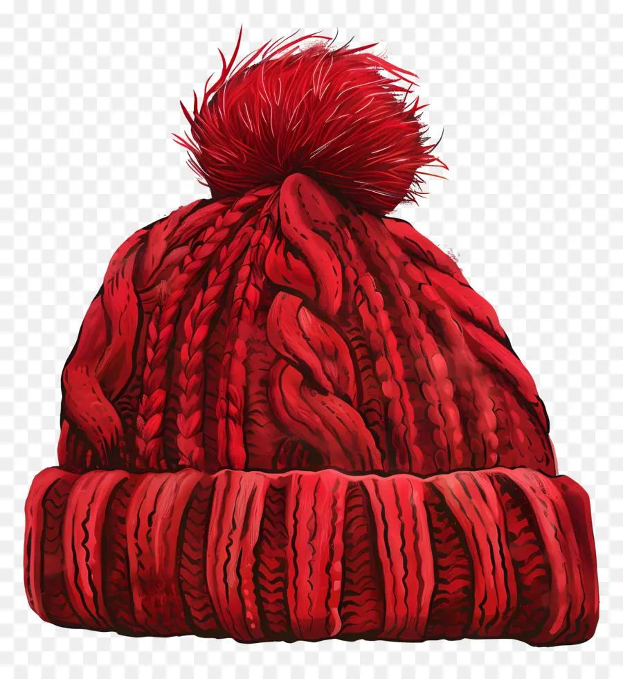 Topi Merah，Merajut Topi PNG