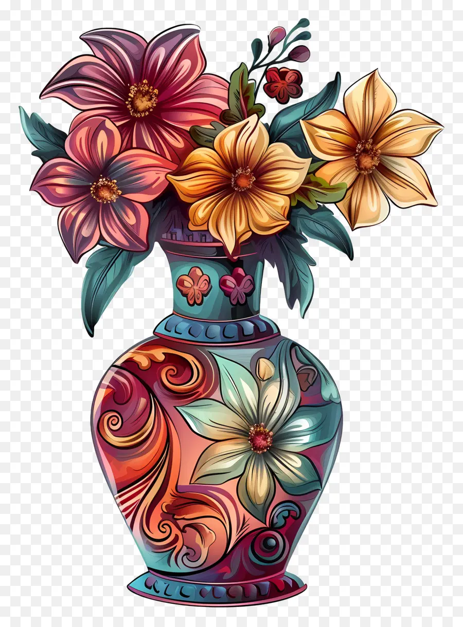 Vas Dengan Bunga，Bunga Vas PNG
