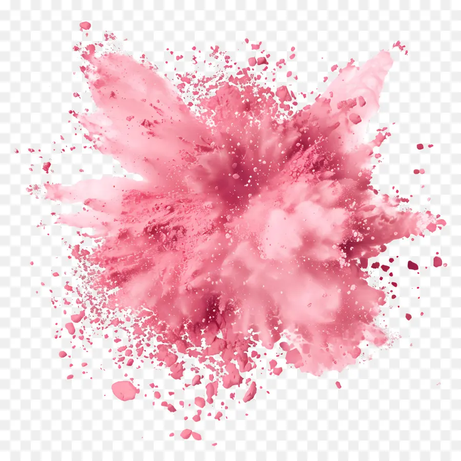 Bubuk Splash，Pink Ledakan PNG