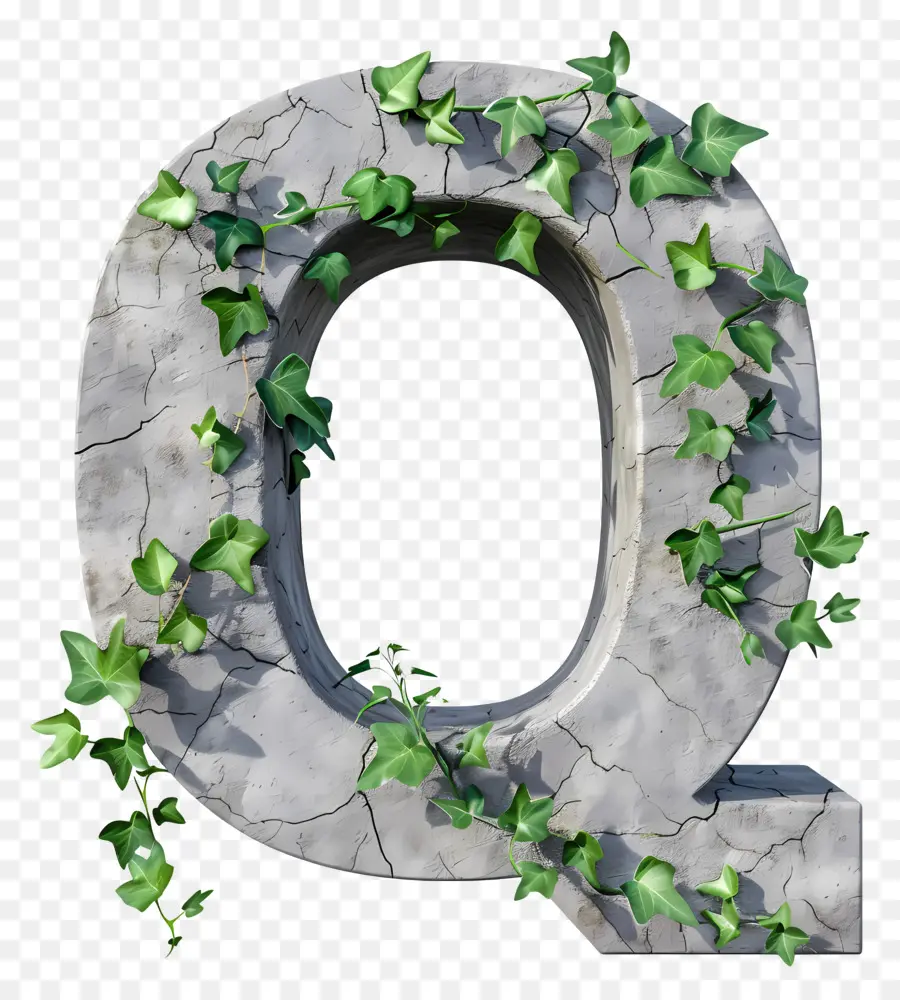 Huruf Q，Ivy PNG