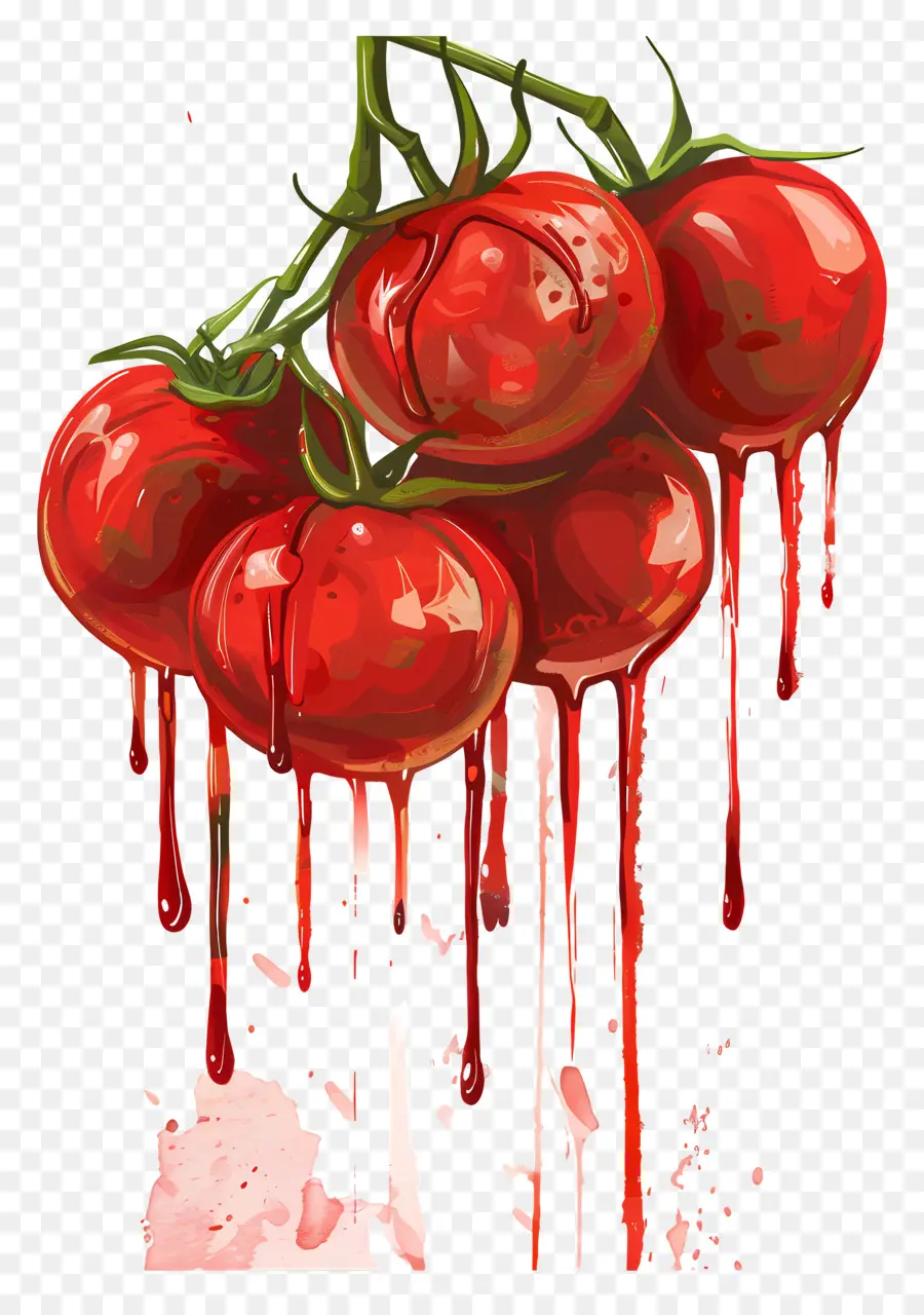 Saus Tomat Yang Menetes，Tomat PNG