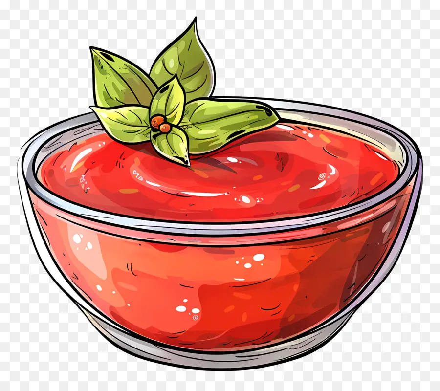 Saus Tomat Mangkuk，Saus Tomat PNG