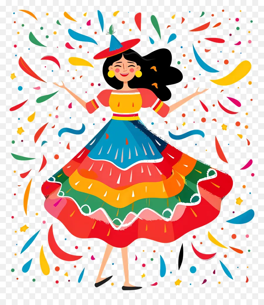 Festa Junina，Pakaian Tradisional Meksiko PNG