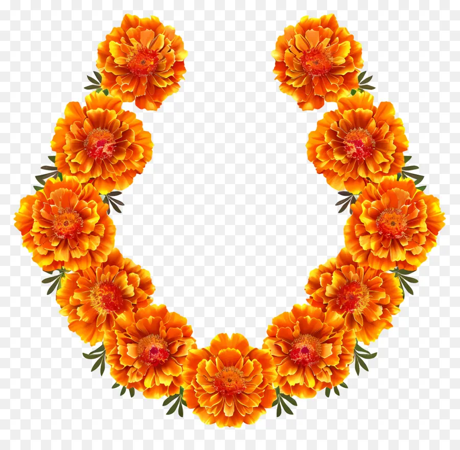 Marigold Flower Toran，Karangan Bunga Marigold PNG