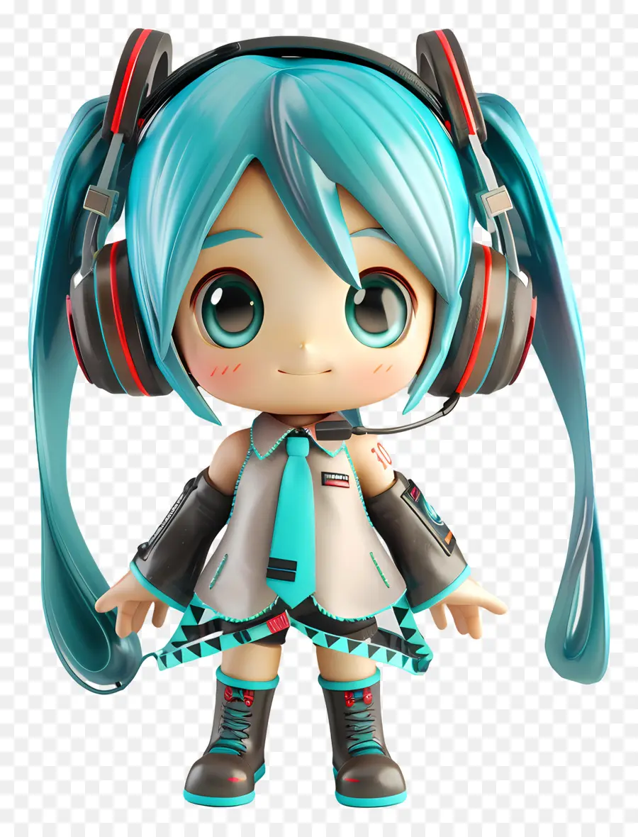 Hatsune Miku，Gadis Anime PNG