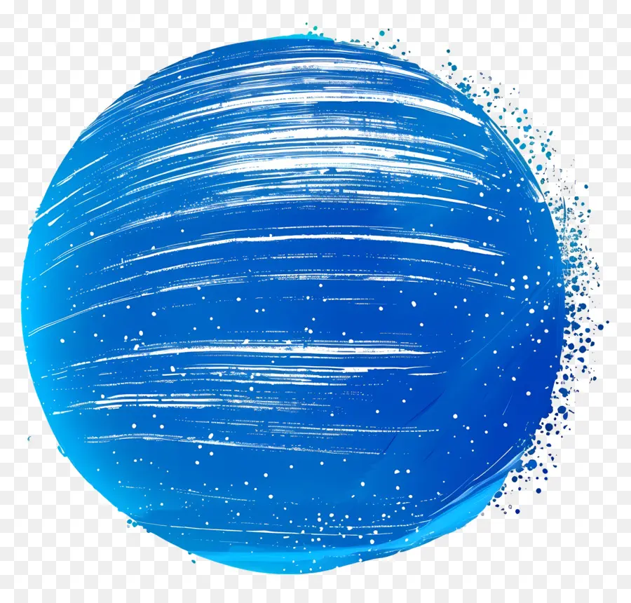 Latar Belakang Bulat Biru，Planet Biru PNG