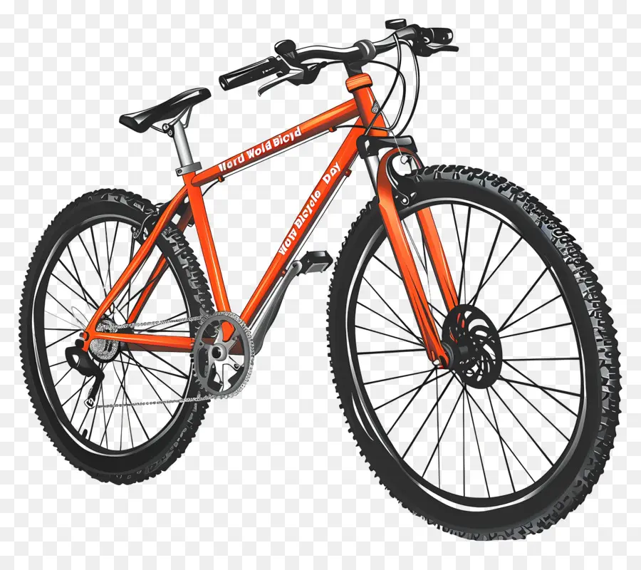 Dunia Sepeda Di Malam Hari，Sepeda Oranye PNG