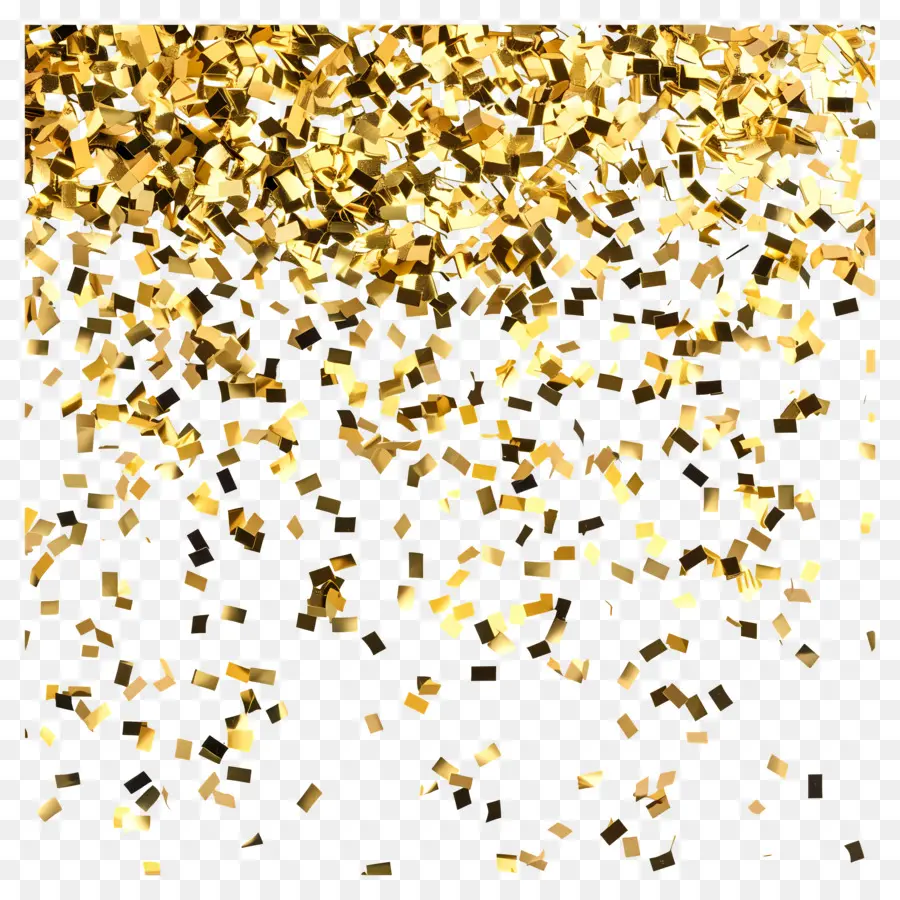 Confetti Emas，Glitter PNG