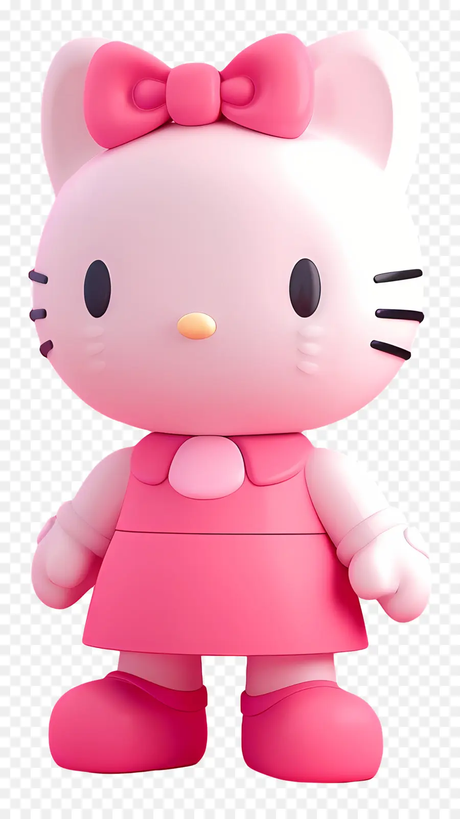 Hello Kitty，Kucing Kartun Merah Muda PNG