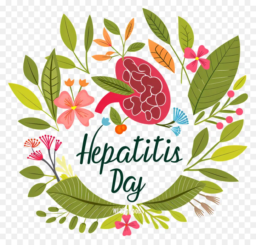 Hepatitis Sedunia，Karangan Bunga PNG