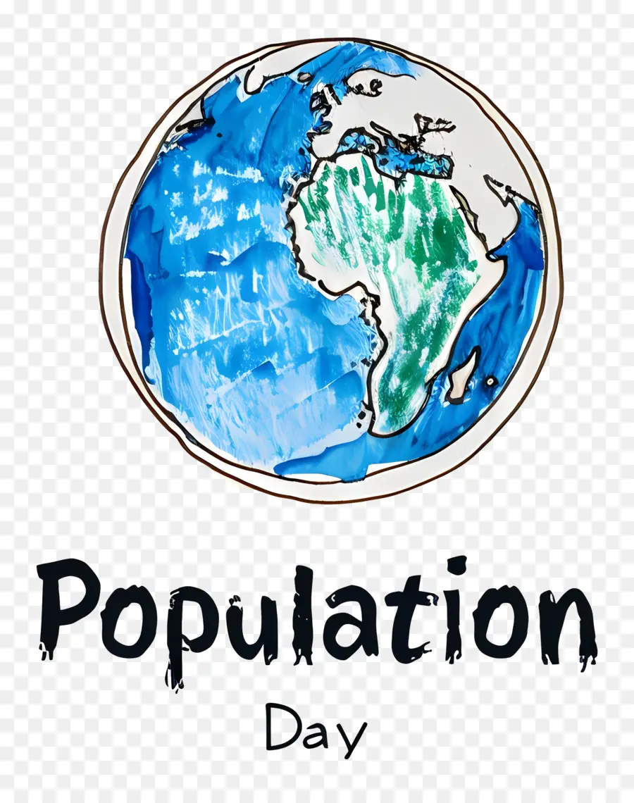Hari Penduduk Dunia，Peta Dunia PNG