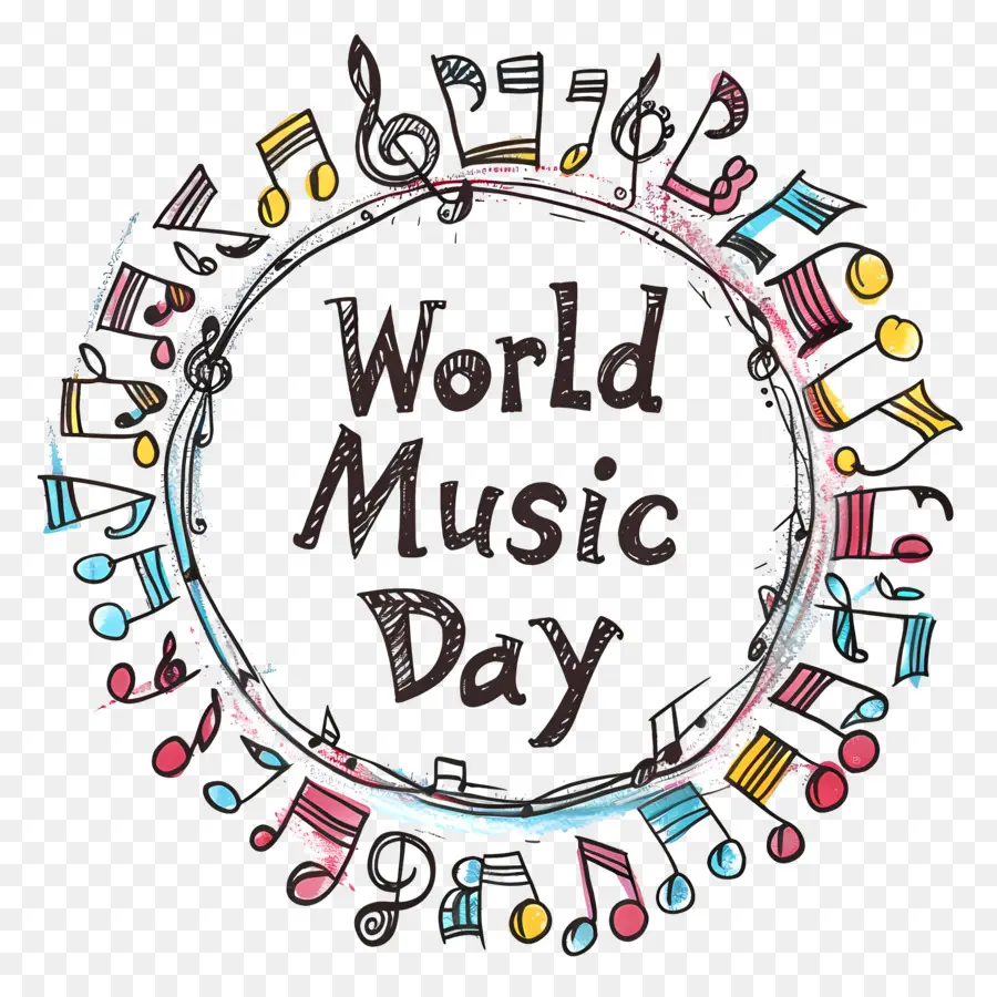 Hari Musik Dunia，Pola Bunga PNG