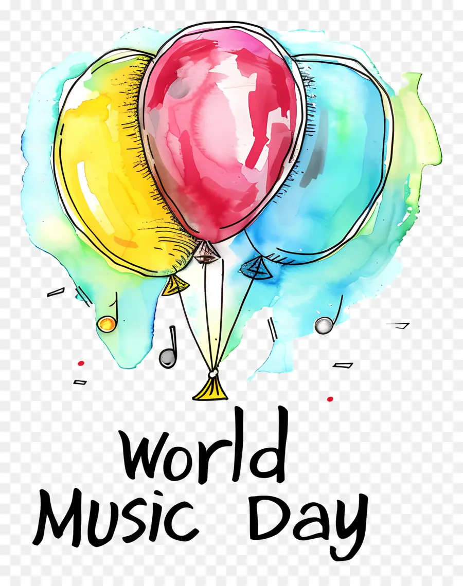 Hari Musik Dunia，Balon PNG
