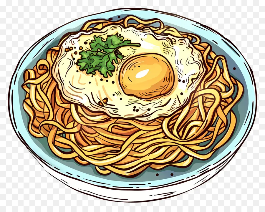 Mie Telur，Mie Dengan Telur PNG