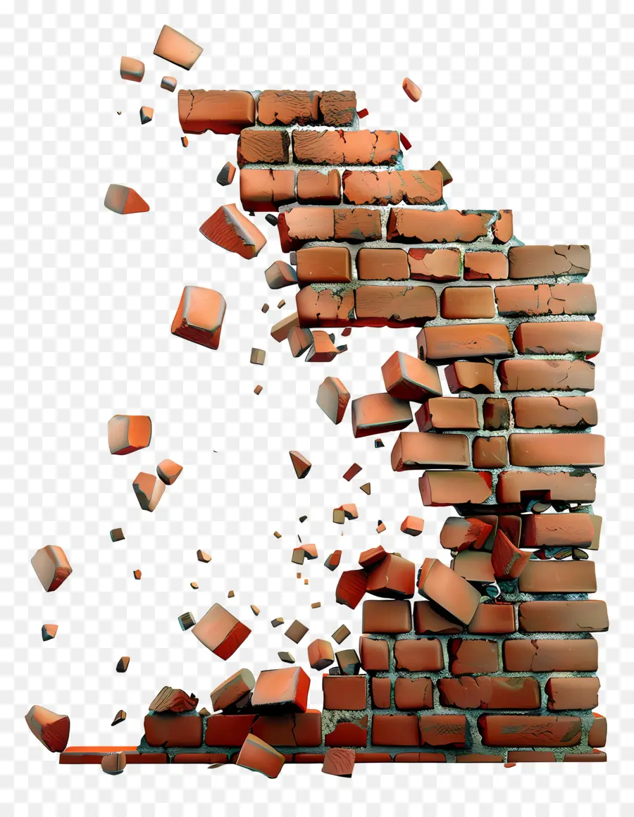 Dinding Yang Rusak，Dinding Bata PNG