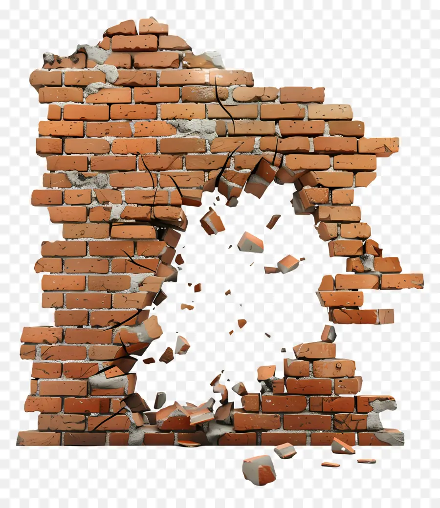 Dinding Yang Rusak，Batu Bata Yang Rusak PNG