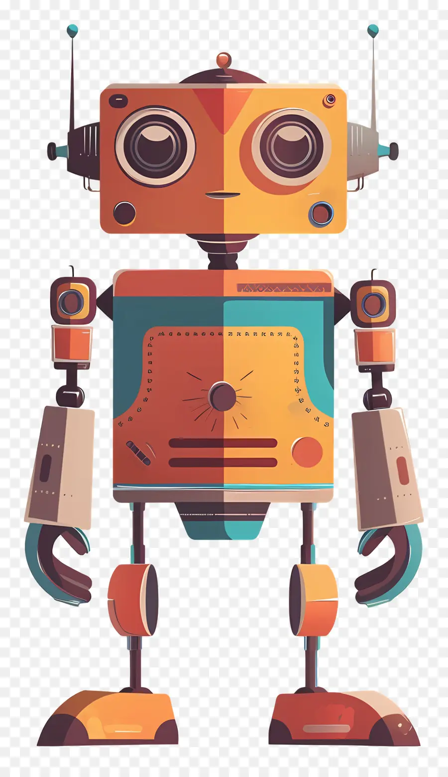 Robot，Orange PNG