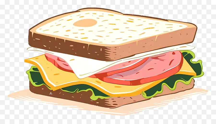 Sandwich，Ham PNG