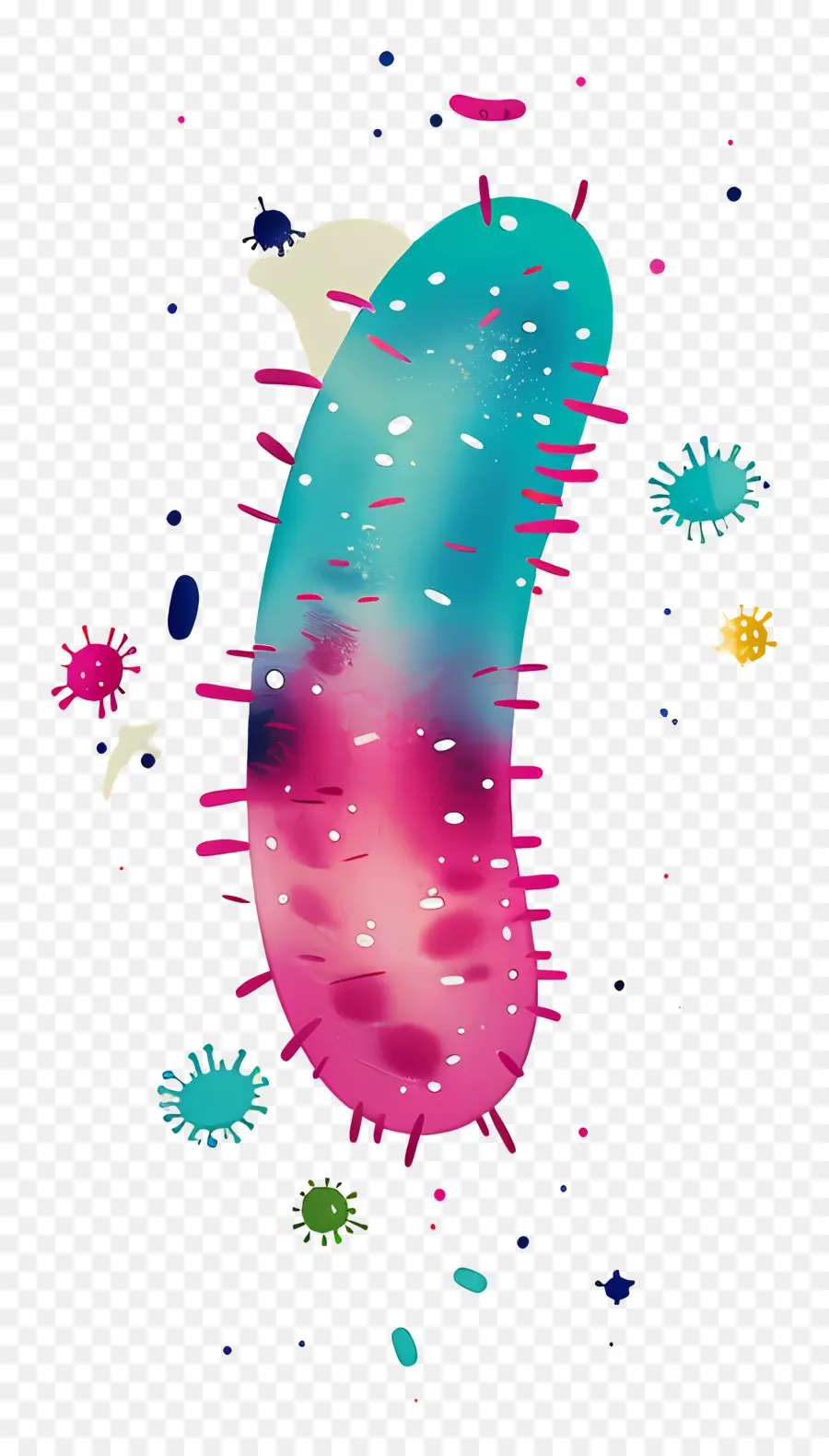 Bakteri，Makhluk Yang Lucu PNG
