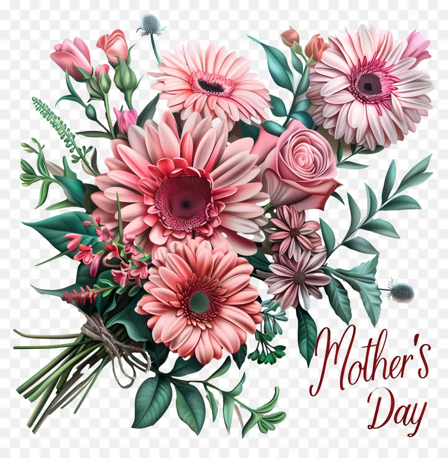 Hari Ibu，Bunga Merah Muda PNG