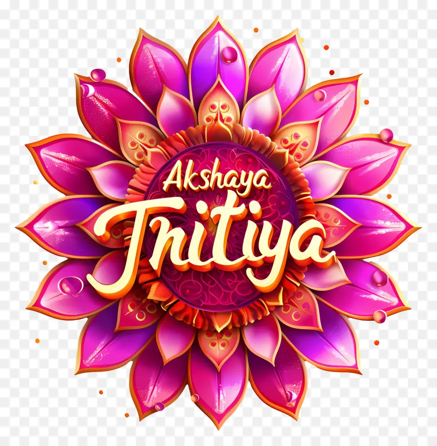 Akshaya Tritiya，Bunga Teratai Merah Muda PNG