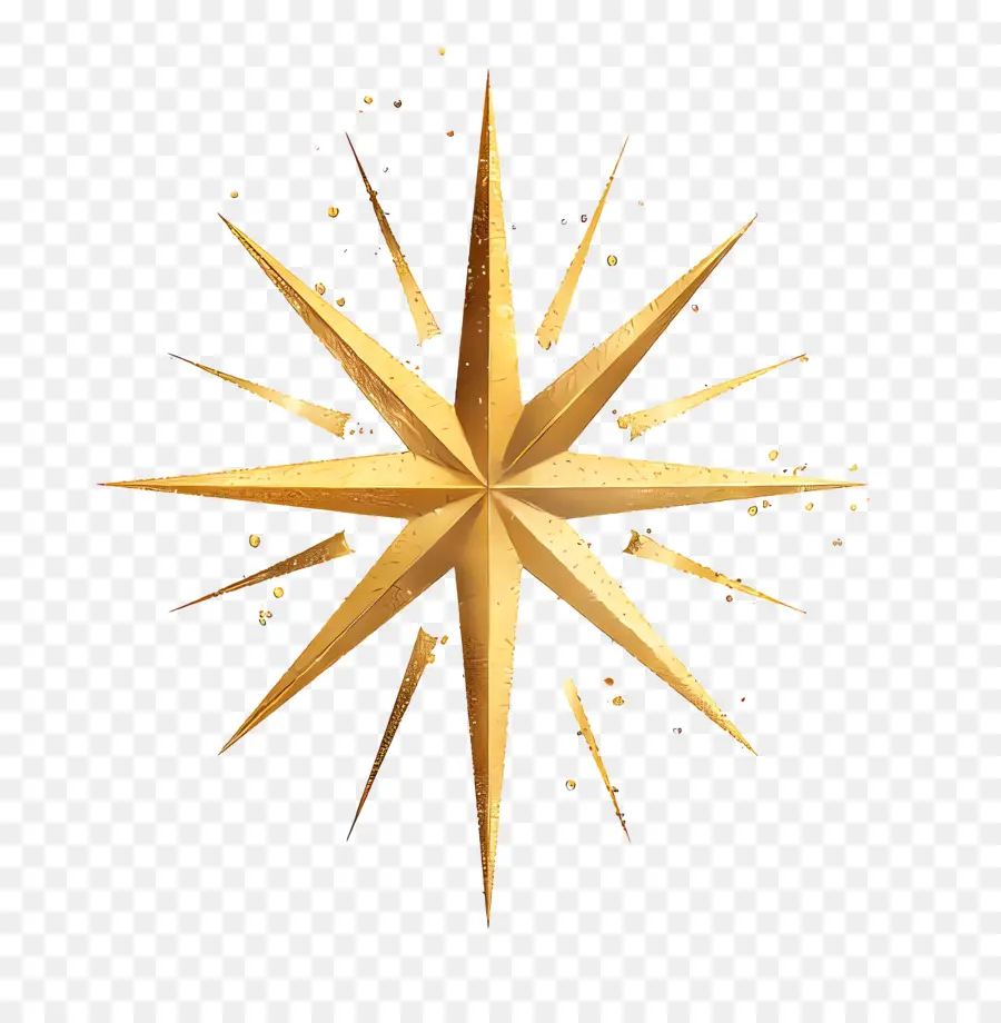 Bintang Emas，Logo Golden Starburst PNG