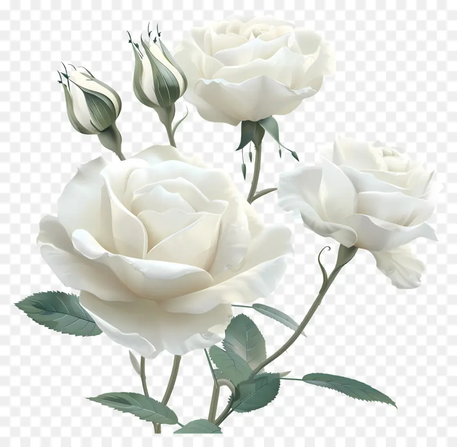 Mawar Taman，Mawar Putih PNG