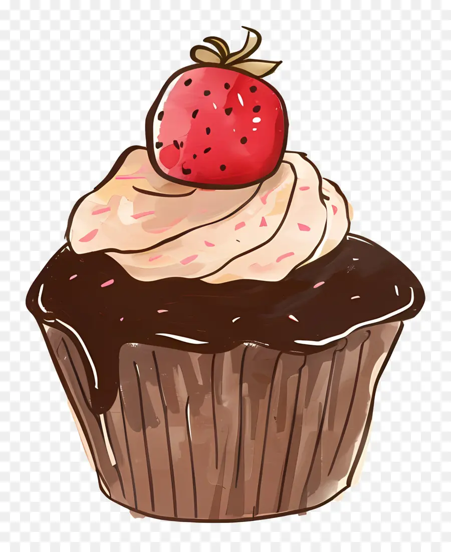 Cupcake，Cupcake Cokelat PNG